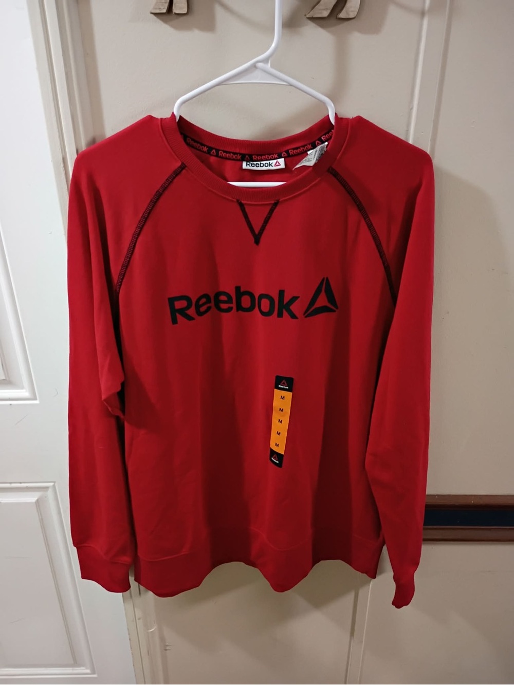 Reebok Red Crewneck Sweatshirt with Black Trim